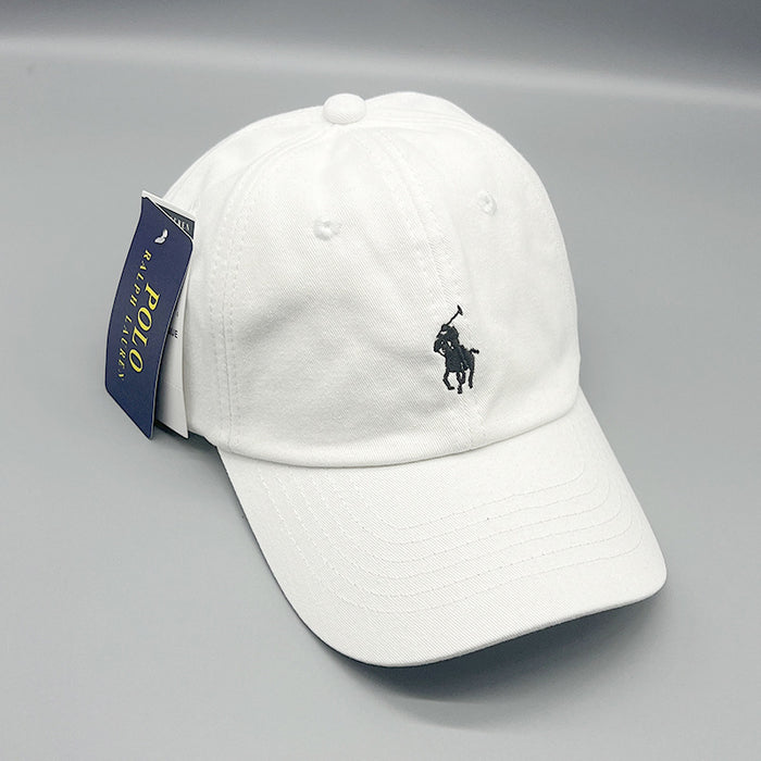 Wholesale Horse Embroidery Baseball Cap Pure Cotton Washed Cloth Unisex Sun Protection
