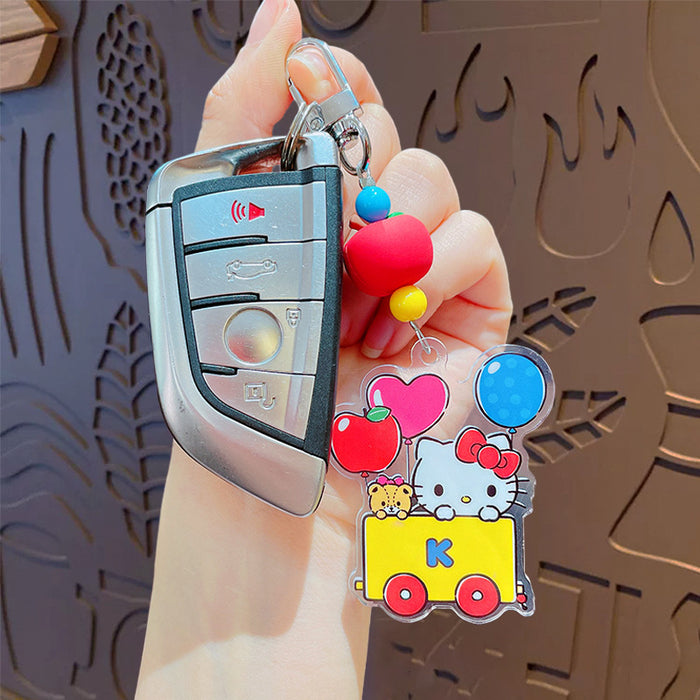 Wholesale Balloon pairing keychain couple backpack pendant small gift keychain