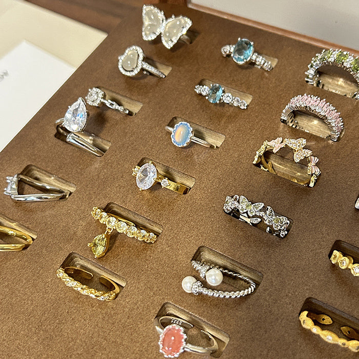 Wholesale Flash diamond zircon ring