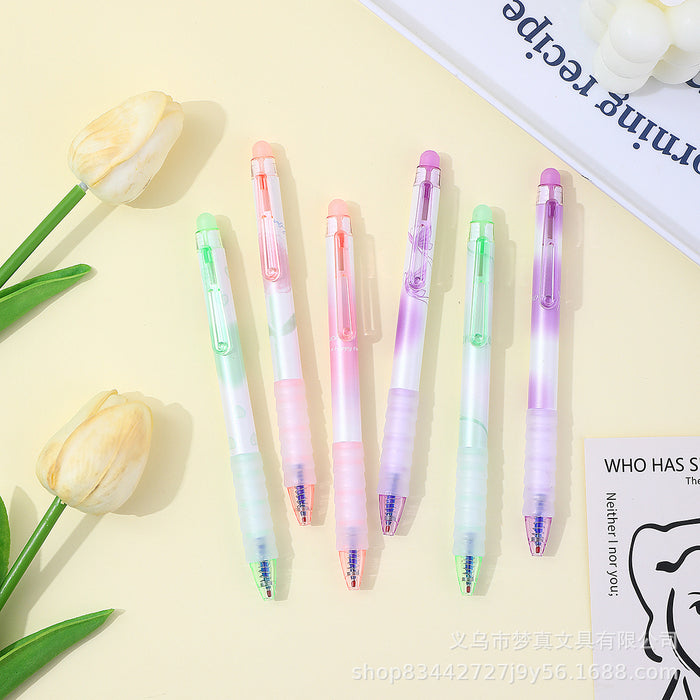 Wholesale Erasable pen crystal blue push-to-erasable gel pen easy to wipe clean without leaving any marks