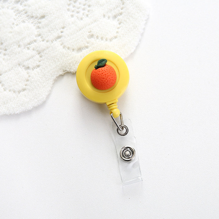 Wholesale Cute Resin Decorative Round Easy Pull Keychain JDC-KC-GangSheng001