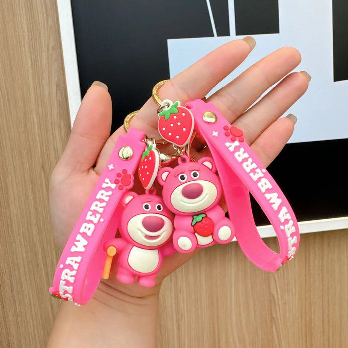 Wholesale Cartoon Cute Keychain Cute Women's Bag Pendant Car Keychain Bag Hanging Decoration Gift Batch