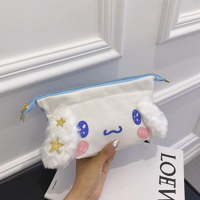 Wholesale Cartoon Pencil Case Large Capacity Children' s Cute  Portable Storage Bag Girl' s Canvas Cosmetic Bag