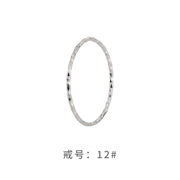 Wholesale Pure silver circle ring, layered for women, niche design, cool style, high-end fashion, personalized and simple
