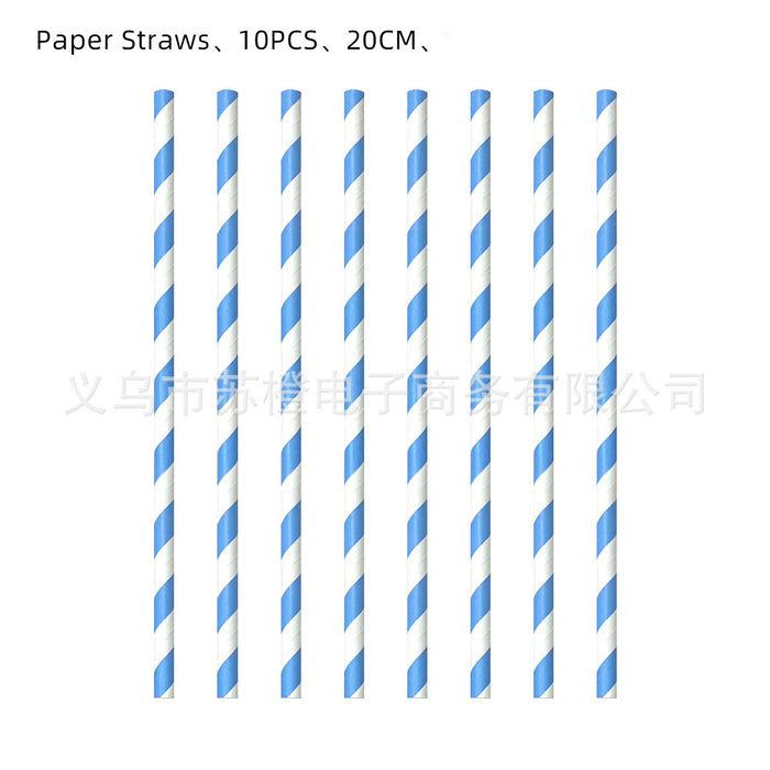 Wholesale Party Supplies  Children' s Cartoon Birthday Decoration Disposable Tableware Cartoon Paper Cup suit