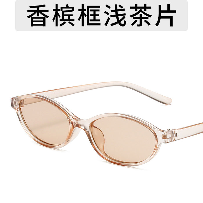 Wholesale Retro oval small frame sunglasses for women's outdoor fashion wear, sunglasses for men's personality