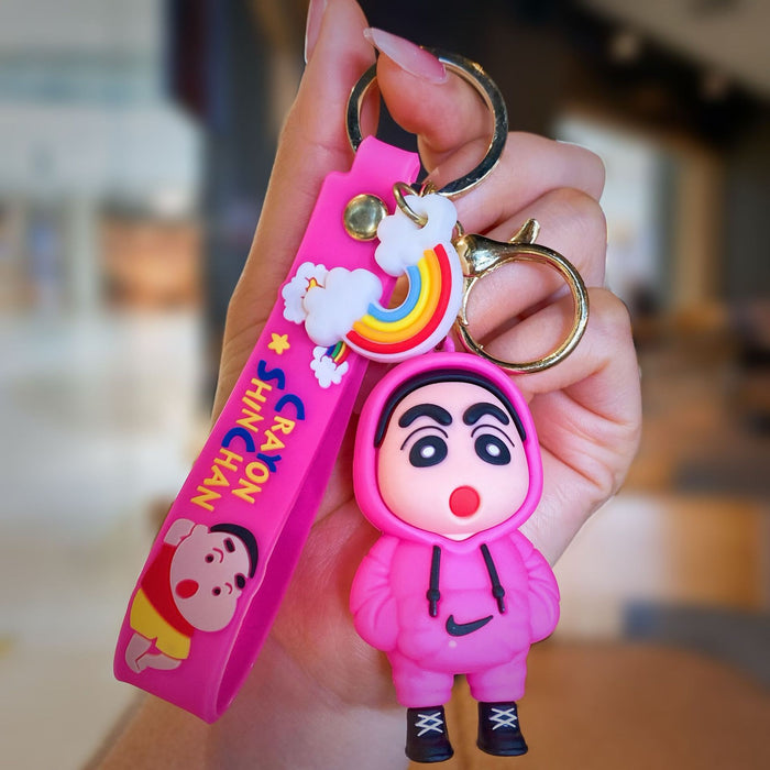 Wholesale Cartoon Silicone Doll Keychain JDC-KC-MingT037