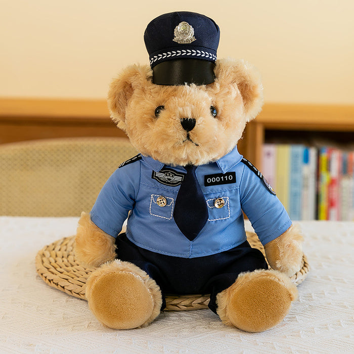 Wholesale Traffic Police Bear Doll Public Security Police Doll JDC-DO-MW023