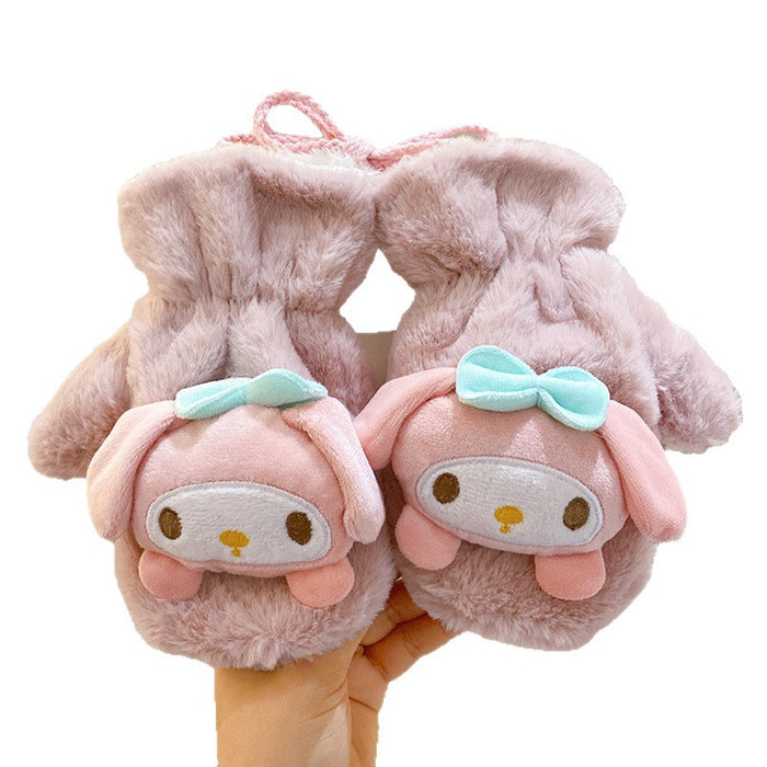 Wholesale children Cute plush cotton gloves