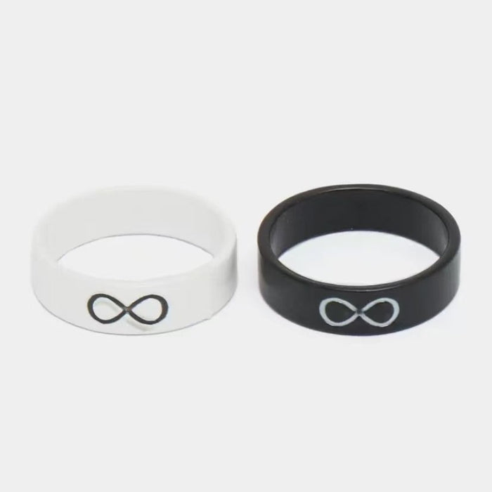 Wholesale New Creative Simple and Cute Love Ring 2-piece Set