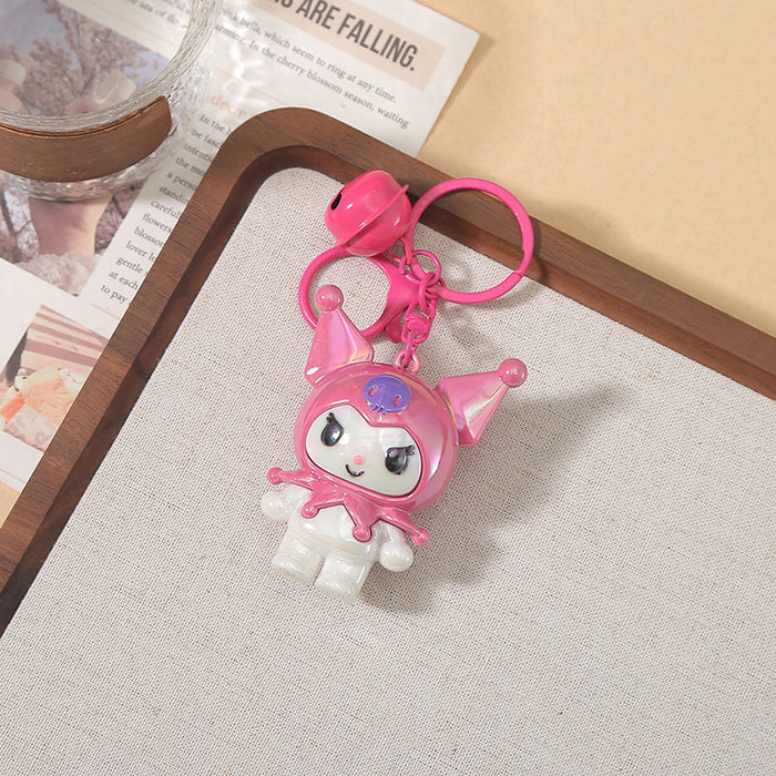 Wholesale Creative and Cute Electroplated Doll Keychain Pendant Cartoon Soft Rubber Keychain Small Gift Pendant