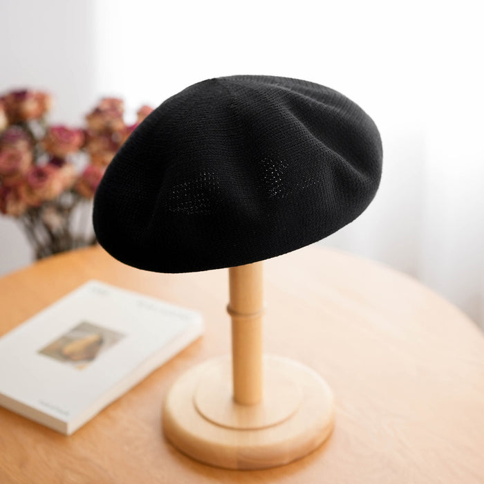 Wholesale Hollow out beret, breathable woven bud hat, sweet and versatile artist hat