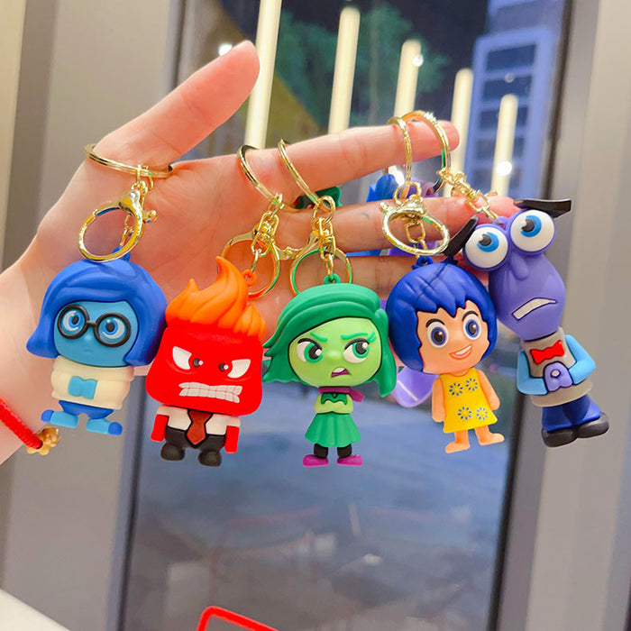 Wholesale Cute keychain car ornament cartoon figurine student backpack
