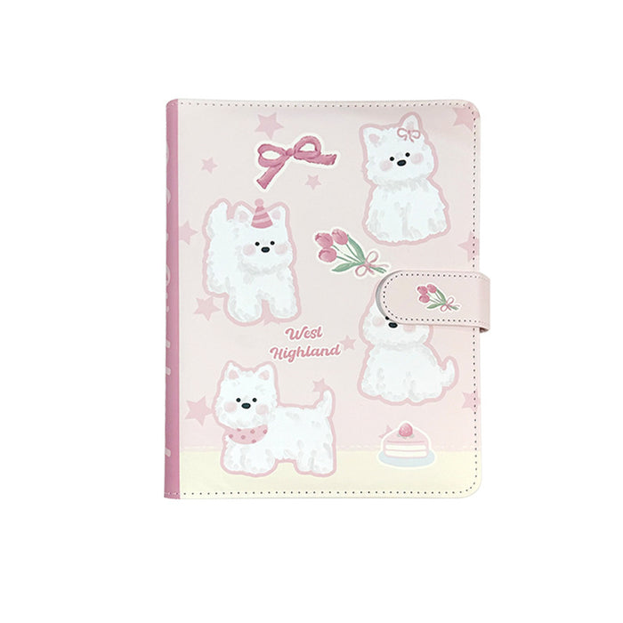 Wholesale 5pcs Tulip Puppy Card Book Removable Loose-leaf Storage Book Small Card Collection Book