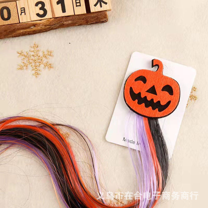 Wholesale Trendy Pumpkin  Hair Clip For Kids Costume Flowing Hair Accessory For Party Dance Performance
