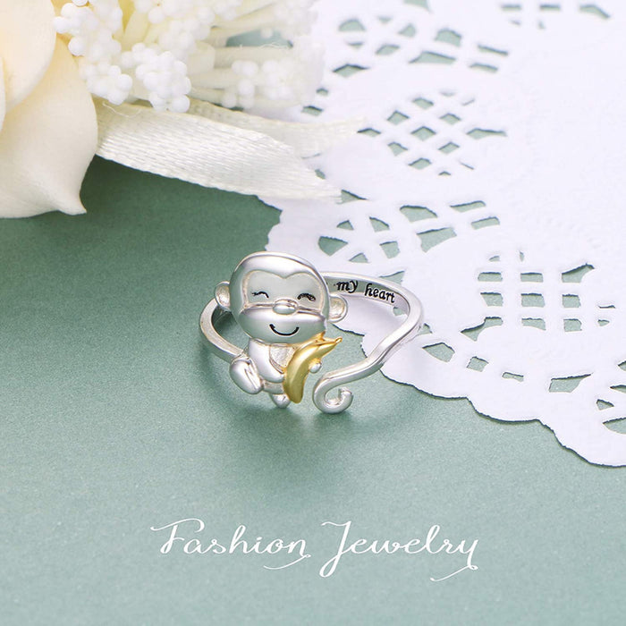 Wholesale Cartoon cute jewelry accessories, new products, open ring accessories, niche design rings