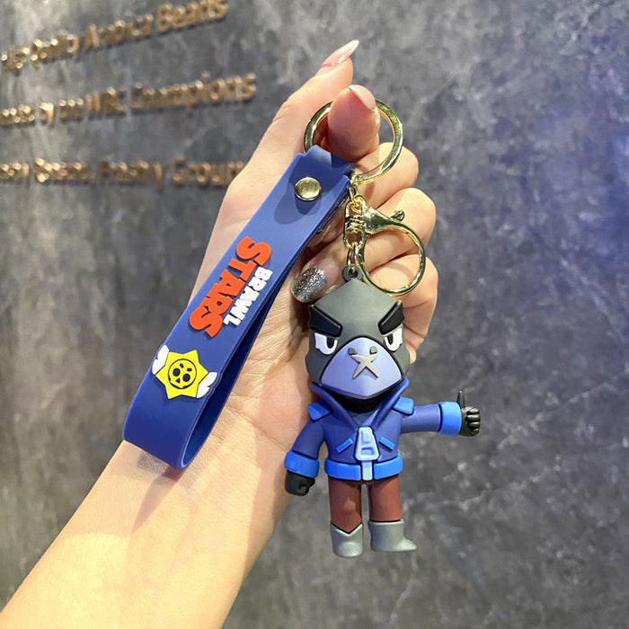 Wholesale  cartoon pvc doll car key chain Cute Keychain