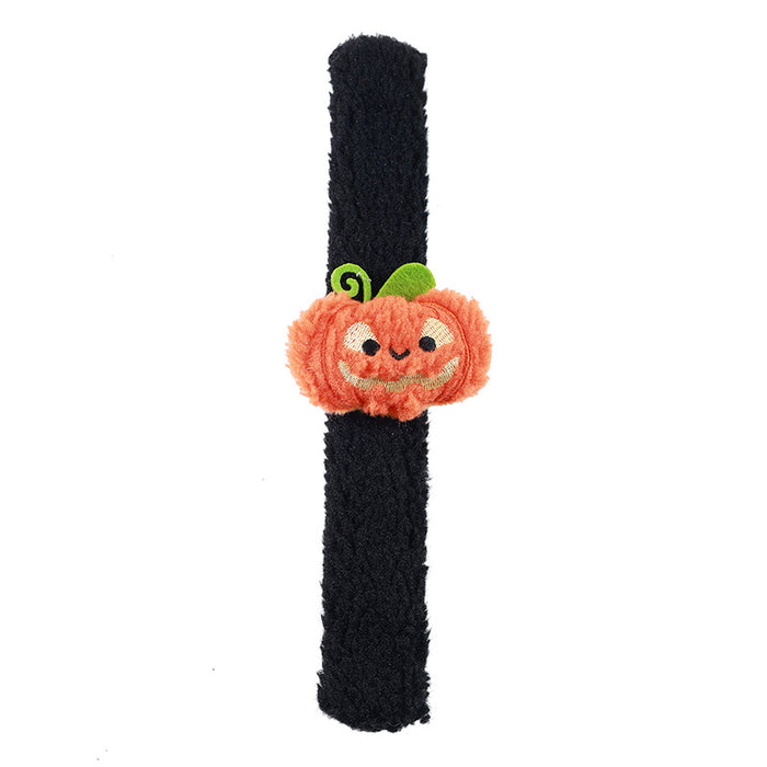 Wholesale Snap Bracelets Plush Cloth Pumpkin Ghost Design Party Favors Gift Decorative Accents