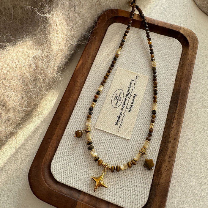 Wholesale Necklace, light luxury, high-end accessories, small sun titanium steel necklace, women's collarbone chain