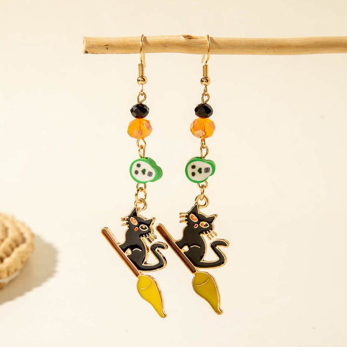 Wholesale  Ghost Pumpkin Skull Alloy Earring Set Trendy Party Jewelry Accessory MOQ≥2