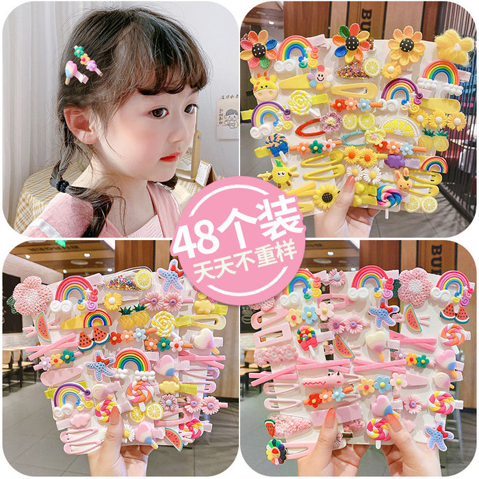 Wholesale 14pieces/pack Children Hair Clips Girls Princess Cute Girls Headdress JDC-HC-DF004