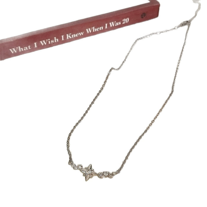 Wholesale Star zircon necklace, light luxury, niche, versatile accessories, gentle temperament, collarbone chain wholesale