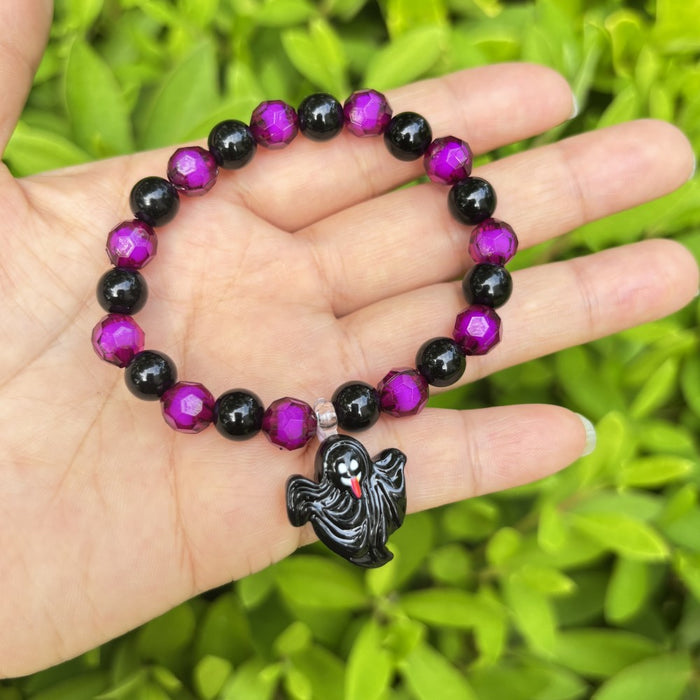 Wholesale Children's Bracelet Colored Acrylic Beads Girls' Plastic Pearl Bead Cartoon Pendant Bracelet