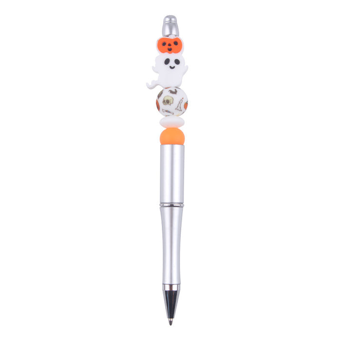 Wholesale Halloween Cartoon Silicone Plastic Bead Pen JDC-PN-GuangTian007