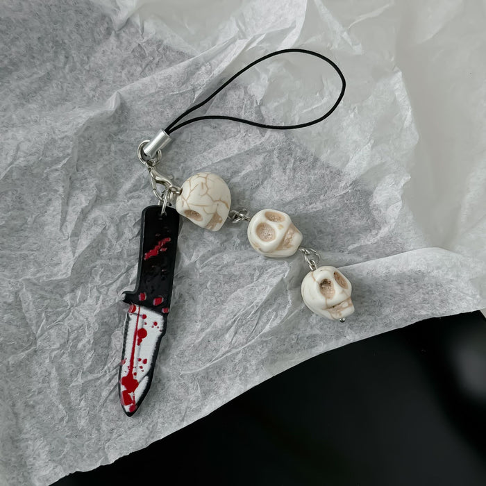 Wholesale Pendant Personalized Skull Keychain Mobile Phone Chain Pendant