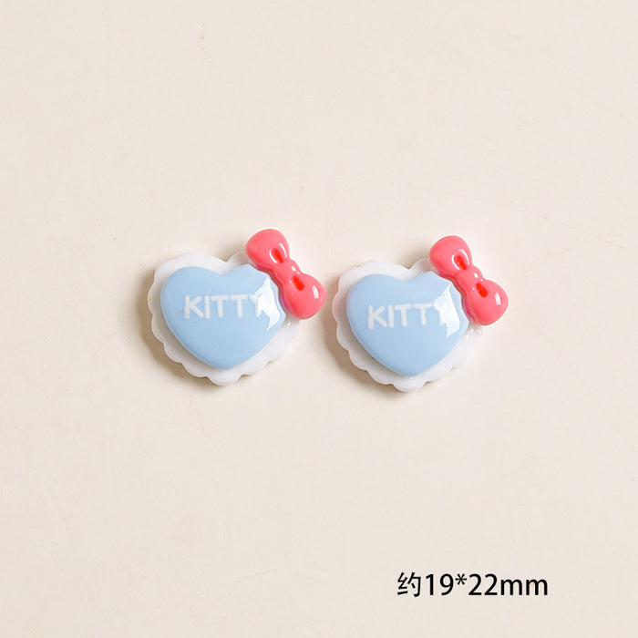 Wholesale Pink Bow Cartoon Cream Glue Mobile Phone Case Material Handmade Jewelry Resin Accessories