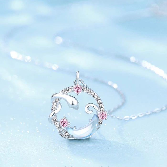 Wholesale Zircon necklace new niche design titanium steel non fading collarbone chain