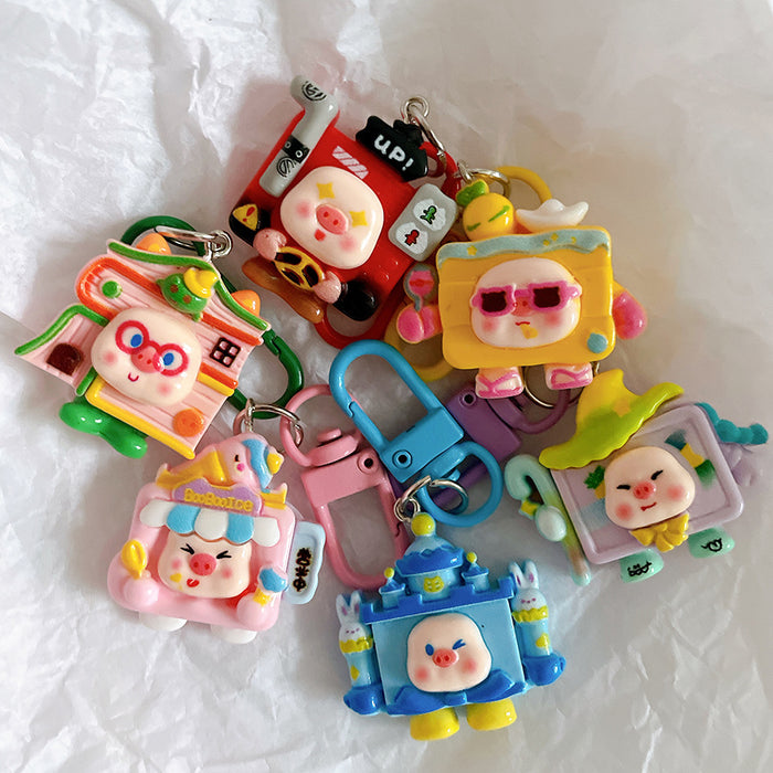 Wholesale New cartoon keychain pendant, cute backpack hanging accessory, backpack accessory
