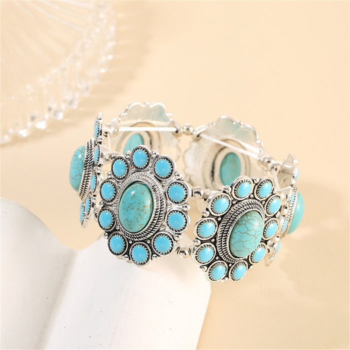 Wholesale Vintage Turquoise Ethnic Style Bohemian Bracelet