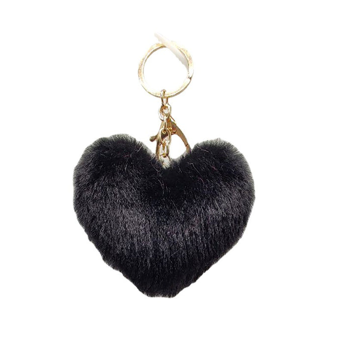 Wholesale Love Heart Plush Peach Heart Keychain Car Keychain Plush Pendant
