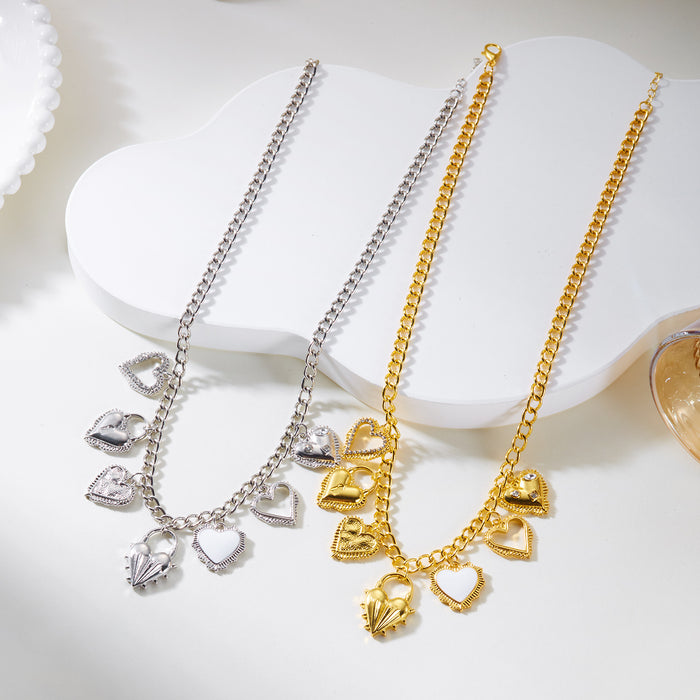 Wholesale Vintage Sacred Heart Pendant Necklace Jewelry