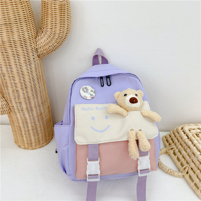 Wholesale Canvas Children's Stylish Small Backpack JDC-BP-YuanDuo024