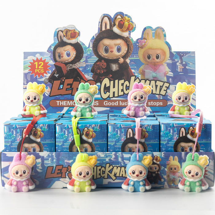 Wholesale 12pcs Skateboard flocking ornaments children' s toy blind box