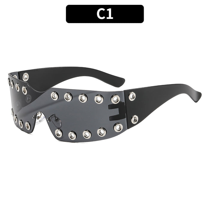 Wholesale Punk Studded Sunglasses UV400 Sun Protection Fashion Accessory Gift Boutique