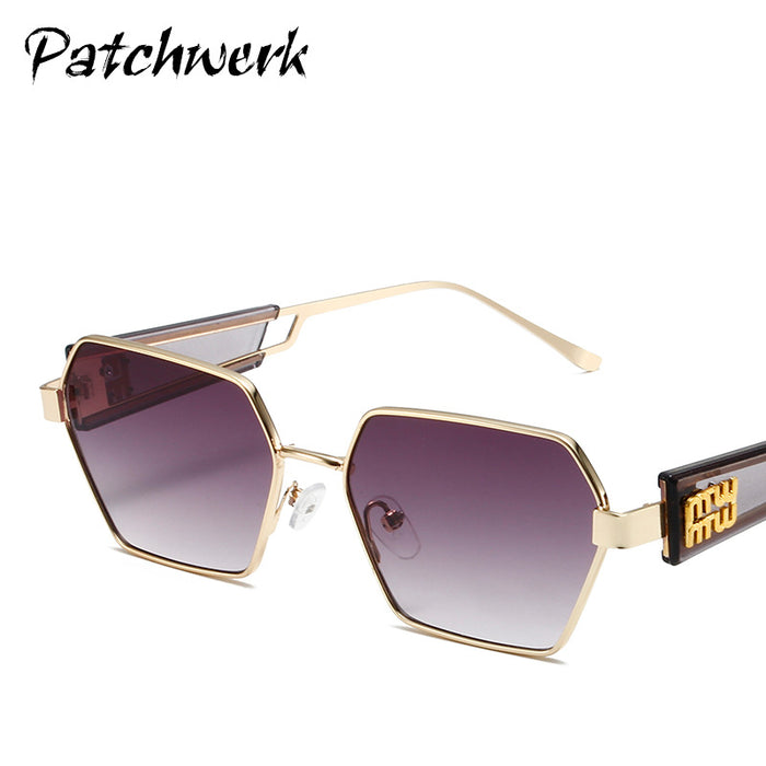 Wholesale Same style metal full frame sunglasses with personalized hollow out glasses