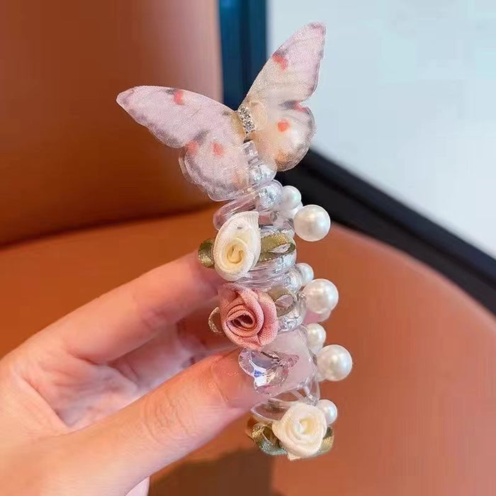 Wholesale New butterfly ponytail braided headband for girls