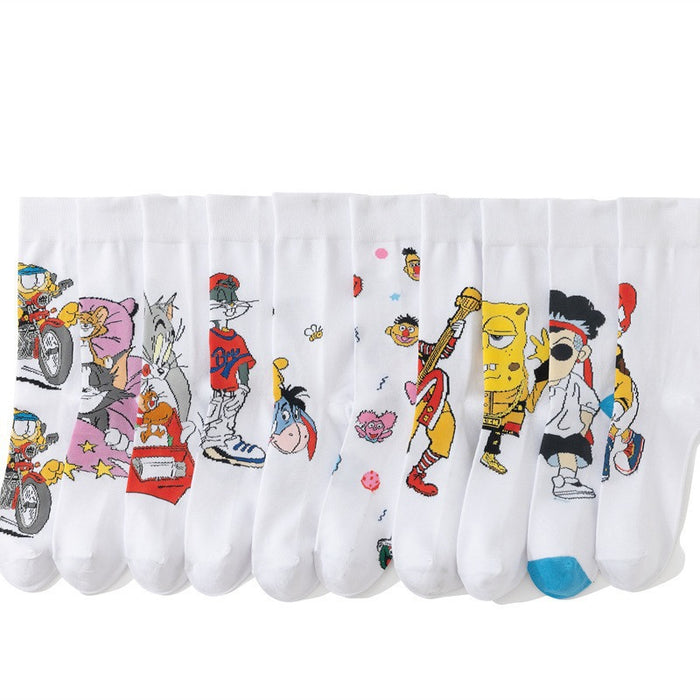 Wholesale Cute cotton socks for all seasons,  anime socks