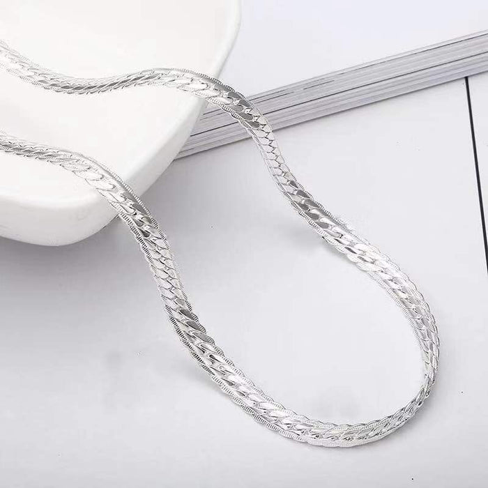 Wholesale 5MM full side necklace Sterling Silver necklace