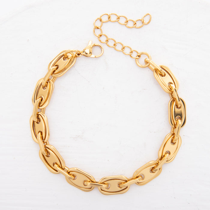 Wholesale Thick Chain Bracelet Unisex Hip Hop Punk Style Fashion Jewelry