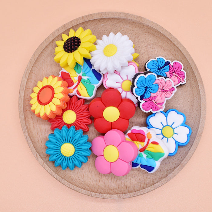 Wholesale Flower series pen accessories and decorations,  high-value beaded pens and beaded jewelry