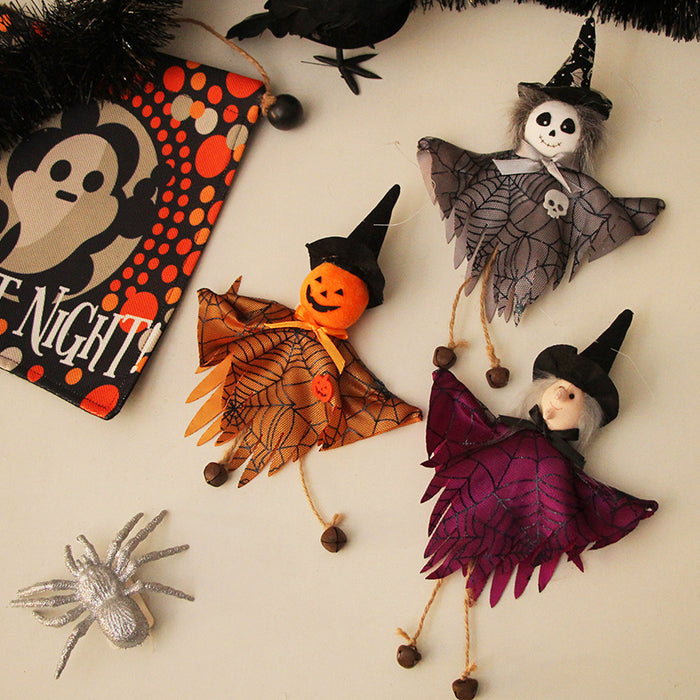 Wholesale  Decorations Ghost Festival Pumpkin Ghost Witch Doll Party Doll Pendant