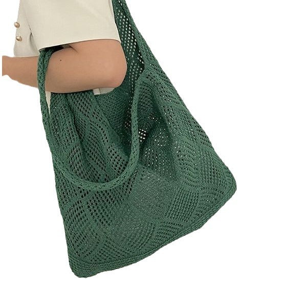 Wholesale Knitted Bag Women's Retro Hand-woven Wool Bag