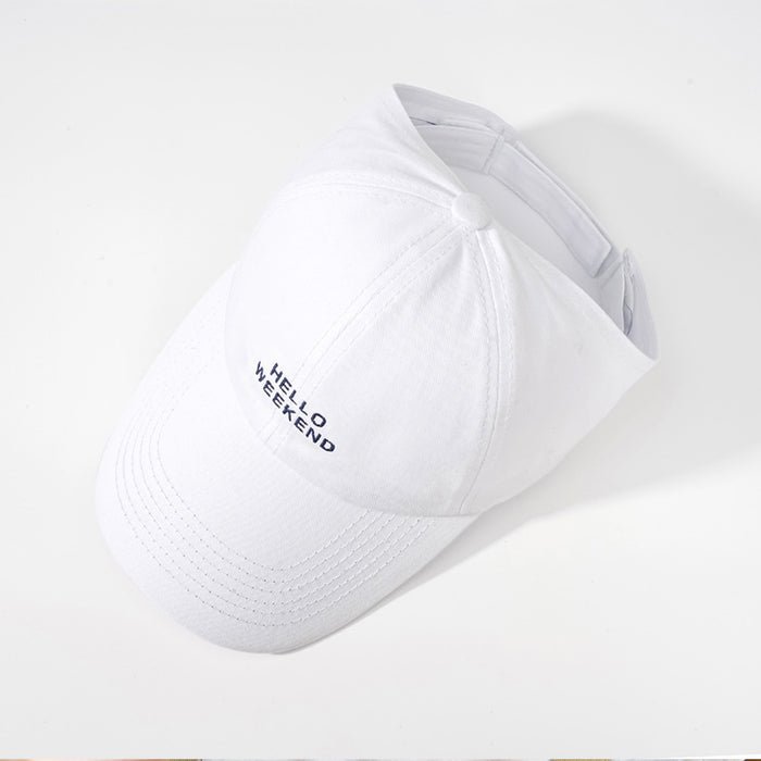 Wholesale Hat summer empty top running duckbill cap baseball cap sunshade sun hat