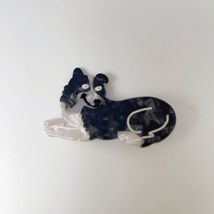 Wholesale Animal Dog Acetate Hair Clip JDC-HC-XingYi026