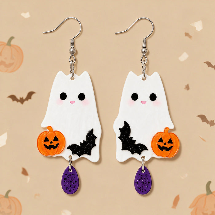 Wholesale 2D Acrylic Cat Earrings For Women Party Wear Fashion Accessory