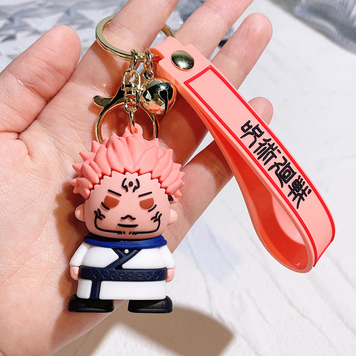 Wholesale Cartoon Silicone Doll Keychain JDC-KC-QiChao048